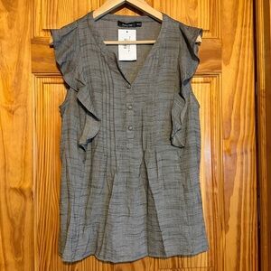 Doe & Rae Charcoal Sleeveless Top